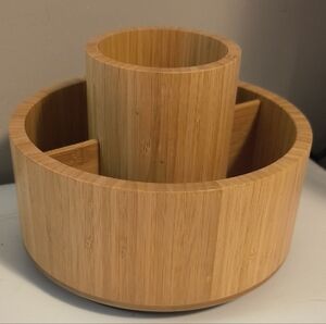 Bamboo Rotating Organizer